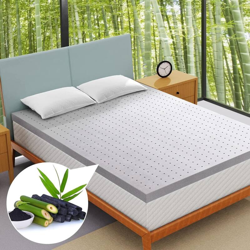 3 Inch Mattress Topper King,Gel Memory Foam Mattress Topper Double Bed Topper for Soft & Cooling Sleep, Pressure Relieve