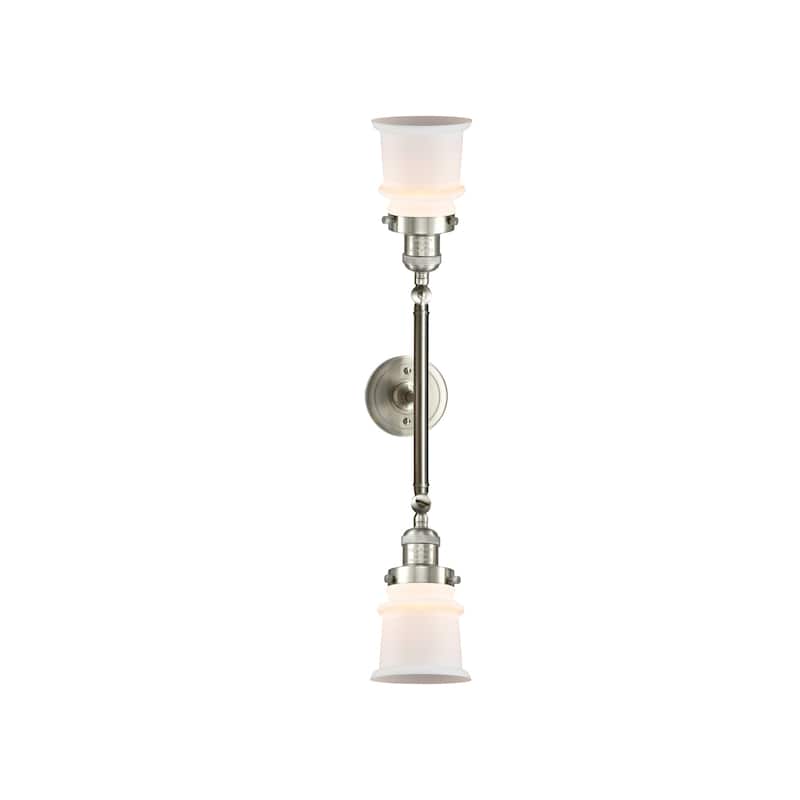 Innovations Lighting Small Canton 2 Light 17" Wide Bathroom Vanity