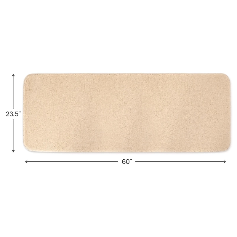 SussexHome Non-skid Ultra-thin Blended Runner Rug - 20" x 59"