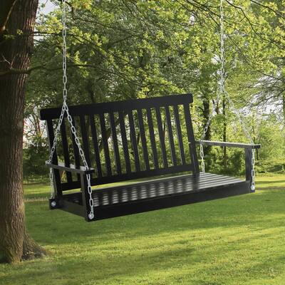 2-Seater Hanging Porch Swing Outdoor Patio Swing Chair Seat