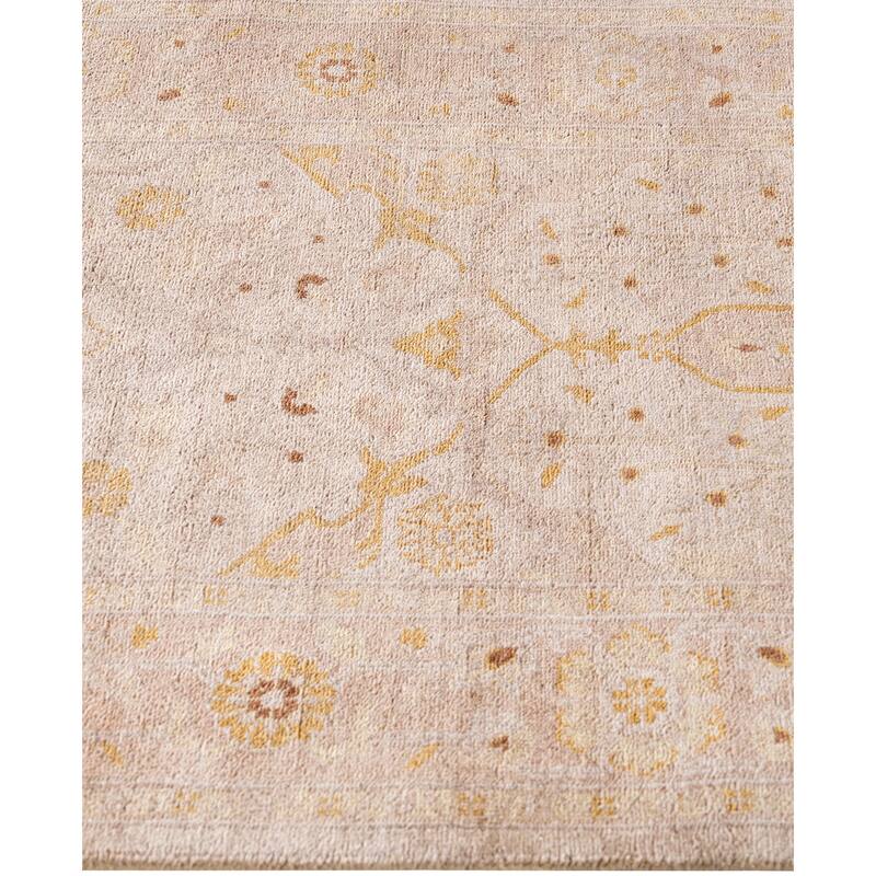 Overdyed One-of-a-Kind Hand-Knotted Runner Rug - Beige - 2' 6" x 12' 1"