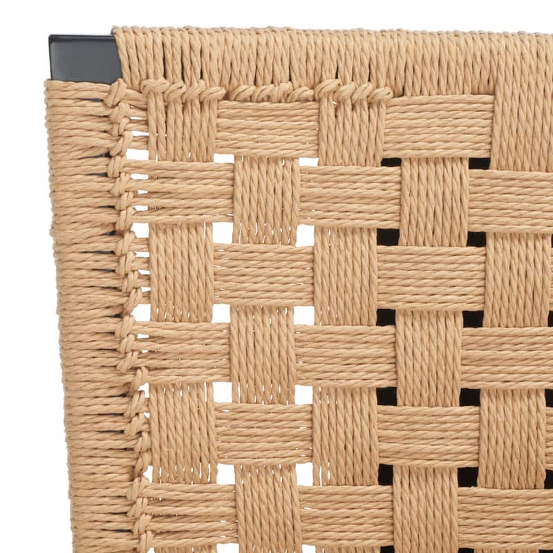 SAFAVIEH Couture Justice Woven Dining Chair (Set of 2) - 19 In. W x 24 In. D x 35 In. H - 19Wx24Dx35H