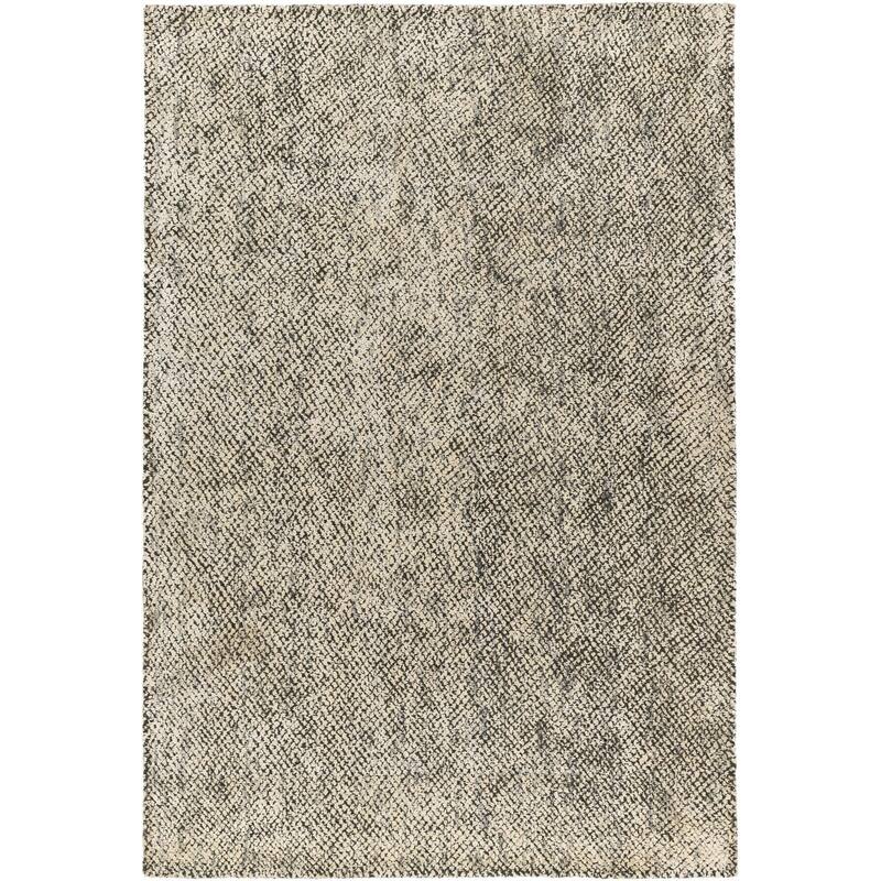 Thalassa Handmade Abstract Neutral Wool & Viscose Area Rug