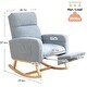 preview thumbnail 8 of 126, HOMYKA Rocking Chair for Nursery with Footrest