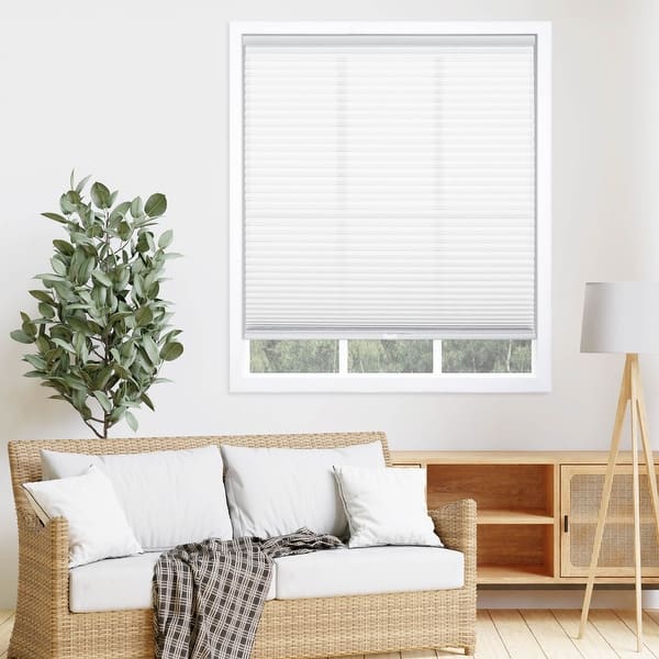slide 2 of 6, Regal Estate 64-inch White Light-filtering Cordless Cellular Shade