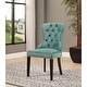 preview thumbnail 9 of 27, Abbyson Versailles Tufted Velvet Dining Chair