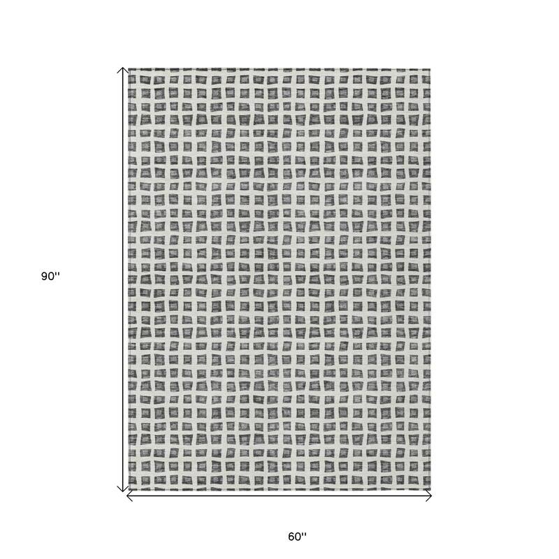 HomeRoots Geometric Transitional Rectangle Outdoor Rug