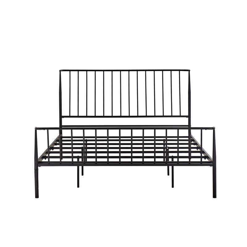 Bastrop Matte Black Finish Metal Queen Bed by iNSPIRE Q Modern