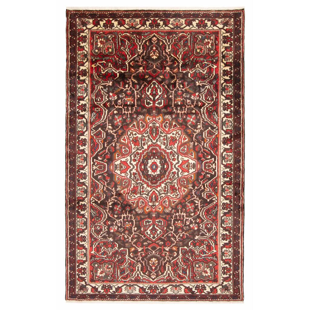 ECARPETGALLERY Hand-knotted Kayseri Vintage Black Wool Rug - 5'1 x 8'4