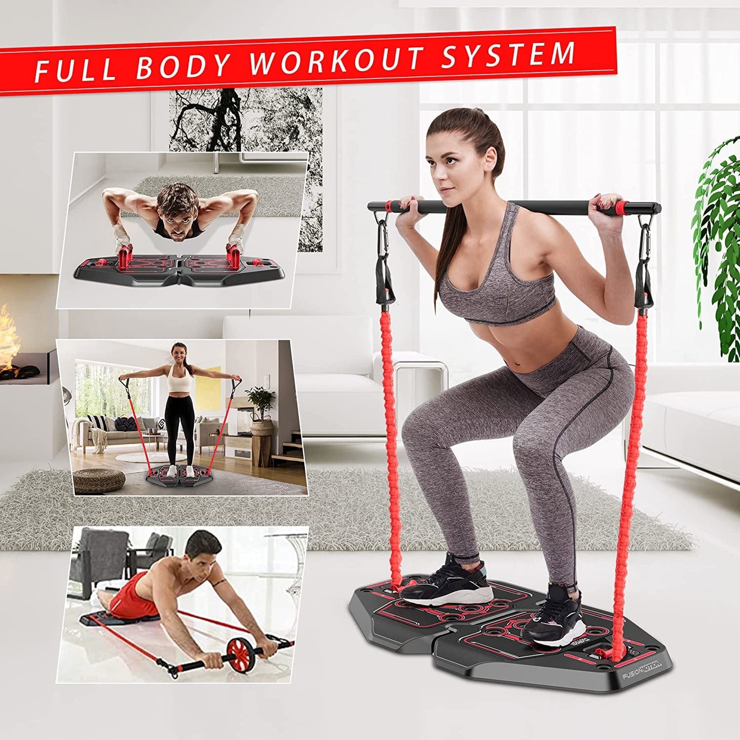 OYO Personal Gym Full Body Workout 25lbs Resistance Portable Light weight  Fun EZ