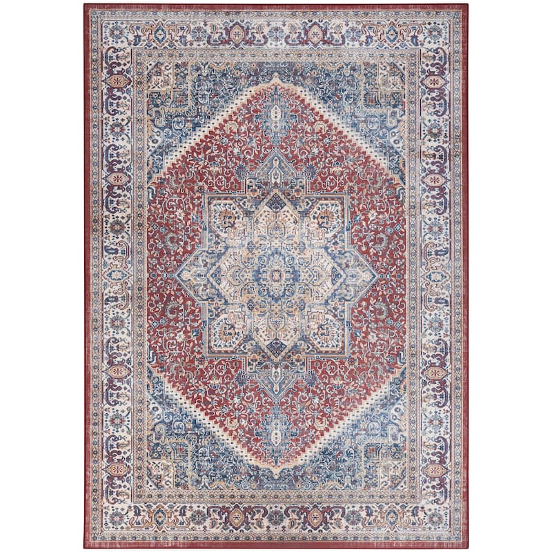 Nourison Vintage Home Indoor Persian Area Rug - Blue/Red - 3' 9" x 5' 9" - Rectangle