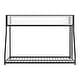 preview thumbnail 5 of 10, Furniture of America Gene Modern Matte Black Metal Low Profile Bunk Bed with Reversible Ladder