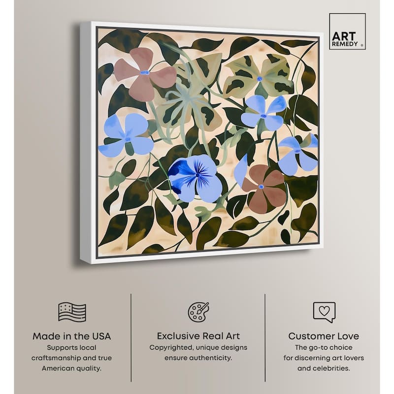Rhythmic Blooms Canvas by Art Remedy