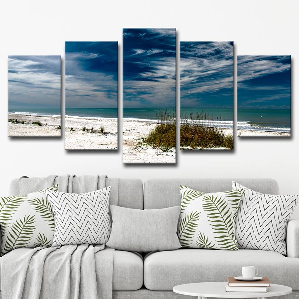 Silent Beach' Multi-Piece Wrapped Canvas Wall Art Set