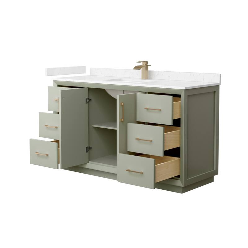 Wyndham Collection WCF414160S-VCA-UNSMXX Strada 60" Free Standing