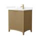 Option Natural Oak / White Quartz Top / Brushed Gold