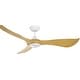 preview thumbnail 1 of 6, Maxim 88755WT Keanu 56" 3 Blade Indoor / Outdoor LED Ceiling Fan Matte White / Teak