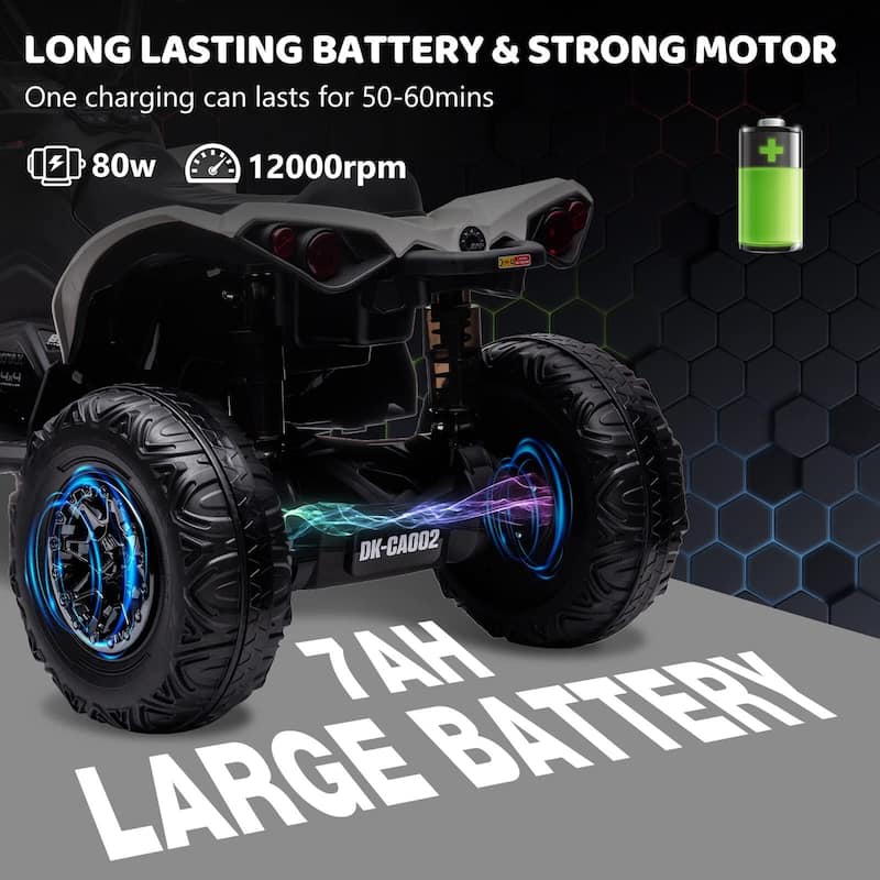 12V Ride on Toy Car 4 Wheeler Quad Electric Vehicle