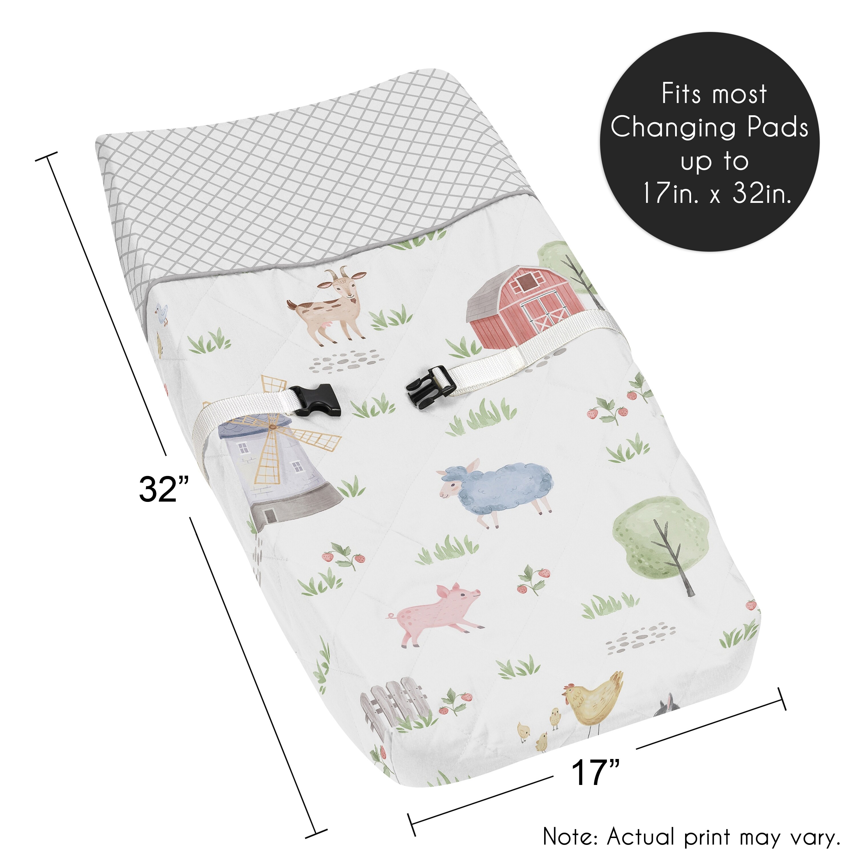 Farm Animals Collection Boy or Girl Changing Pad Cover