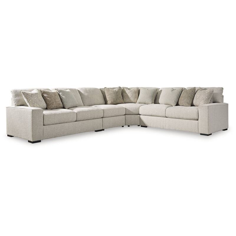 Signature Design by Ashley Ballyton Beige 4-Piece Sectional - 159.5" W x 127.5" D x 42" H
