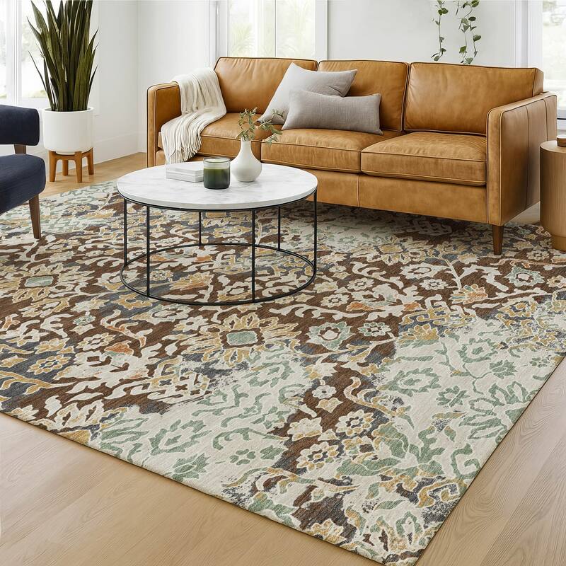 Machine Washable Indoor/ Outdoor Global Avon Chantille Rug