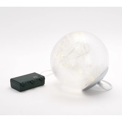 LED 8" Frosty Globe with Microlights