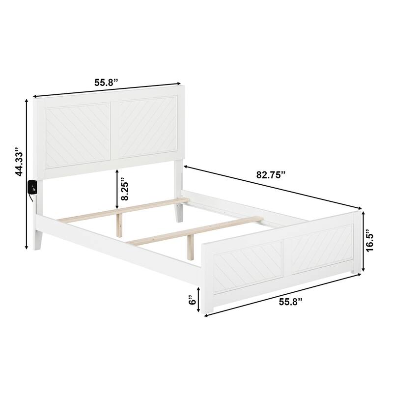 Canyon Foundation Bed Frame with Matching Footboard