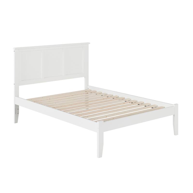 Platform Bed - Solid Hardwood Frame & Open Footboard - Sturdy & Stylish Design