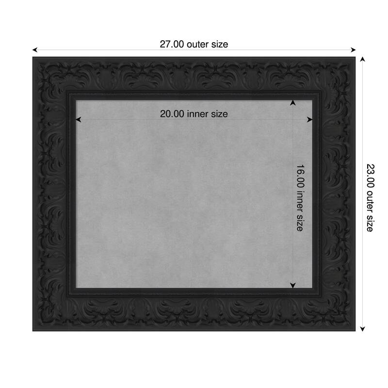 Amanti Art Luxe Black Framed - 27 x 23 in - Luxe Black
