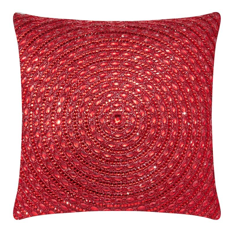 Sparkles Home Gatsby Pillow - Specialty - Red