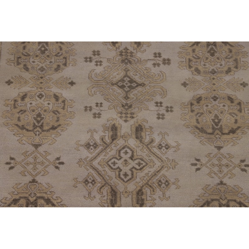 Earth Tone Oushak Oriental Area Rug Handmade Living Room Wool Carpet - 6'0"x 9'0"