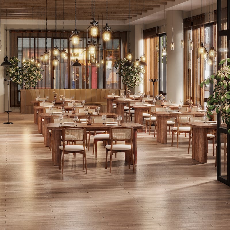 Wood Dining Table, Modern Kitchen Table, Dining Room Accent Table