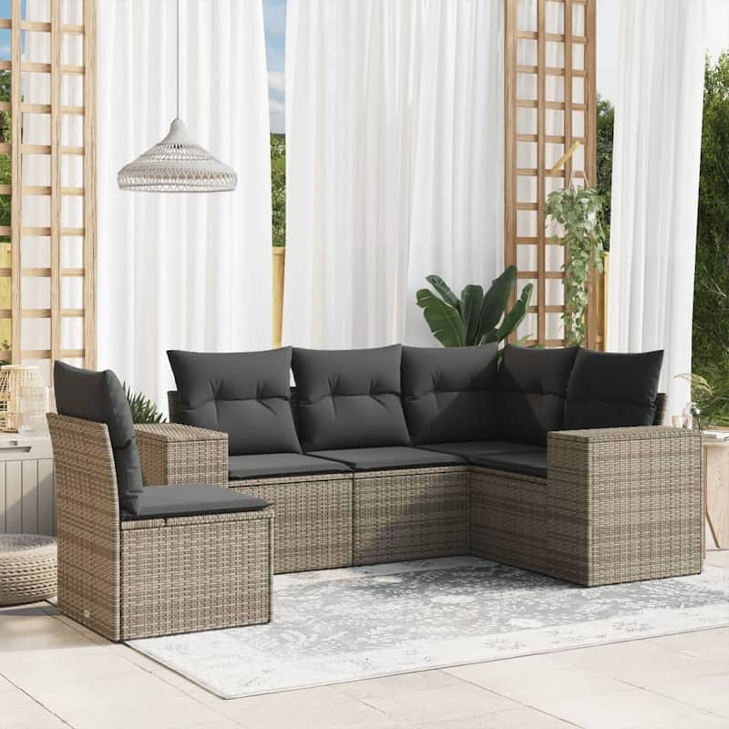 vidaXL Garden Sofa Set - Grey Without table