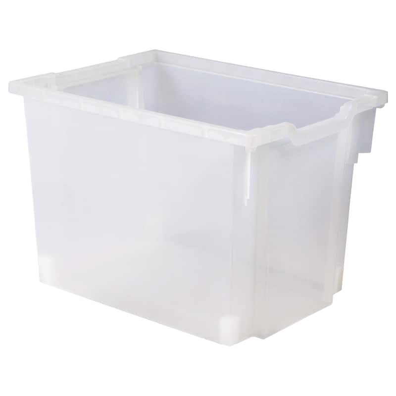 Tot Mate Translucent Bins - Large (Pack Of 5) - White
