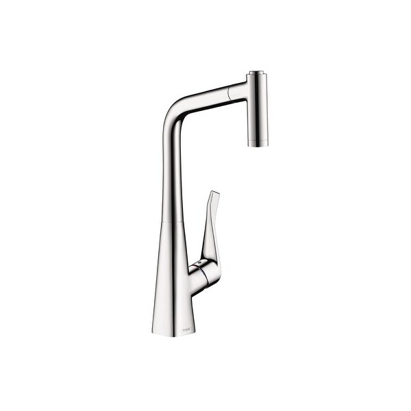 Hansgrohe 14820 Metris High Arc Pull Out Kitchen Faucet With Hansgrohe 14820 Metris High Arc Pull Out Kitchen Faucet With Magnetic Docking Spray Head And Locking Diverter Free Shipping Today