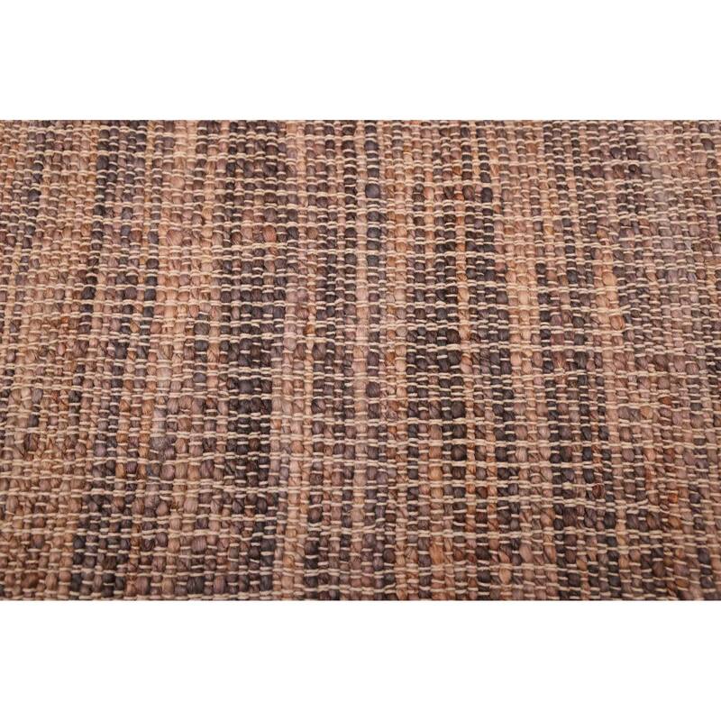 ECARPETGALLERY Flat-Weave Palas Denizli Tan Jute Kilim - 5'5 x 7'4