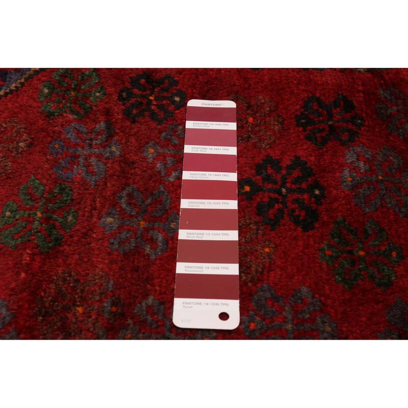 ECARPETGALLERY Hand-knotted Konya Red Wool Rug - 4'3 x 6'7