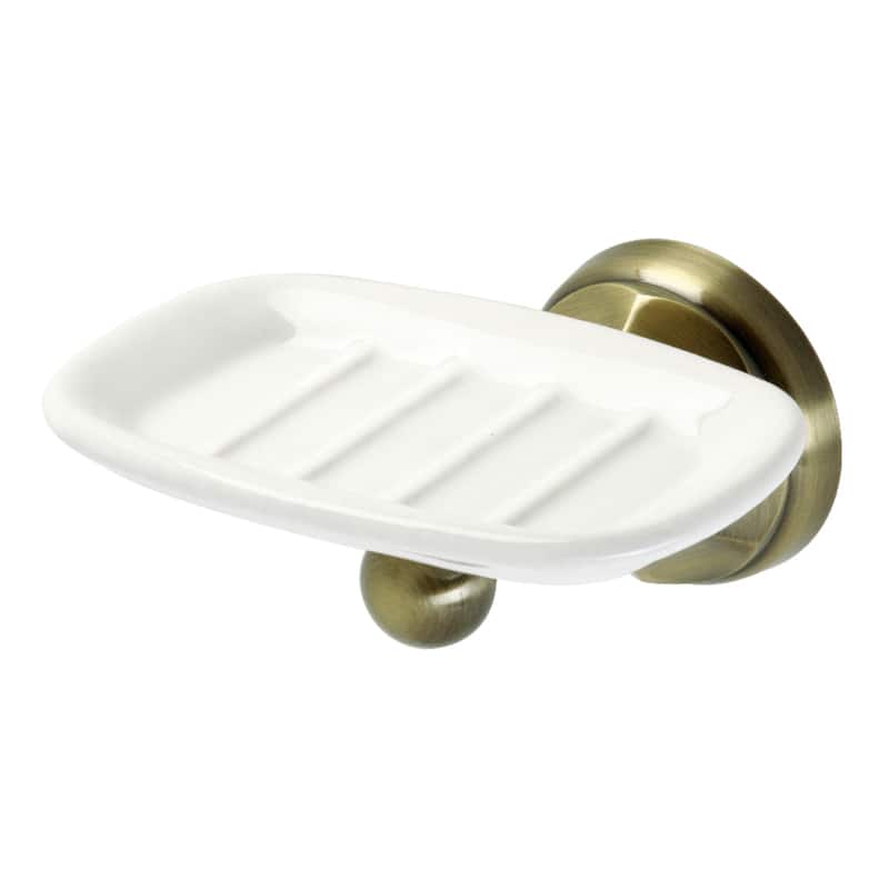 Kingston Brass Metropolitan Wall Mount Soap Dish Holder - Antique Brass