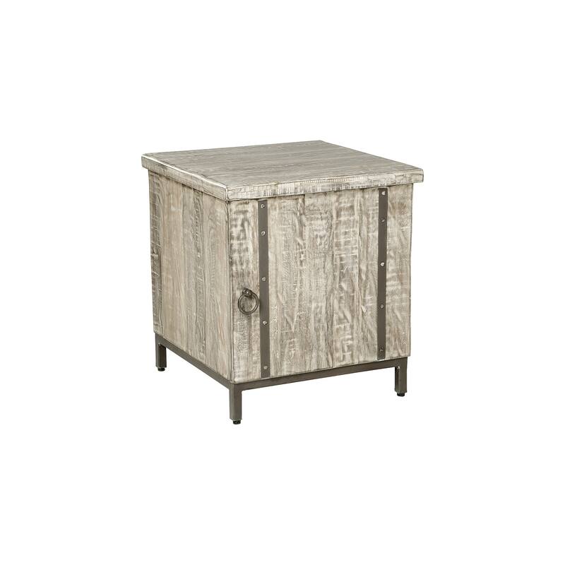 Laddford Whitewash Accent Cabinet - 22"W x 22"D x 24"H