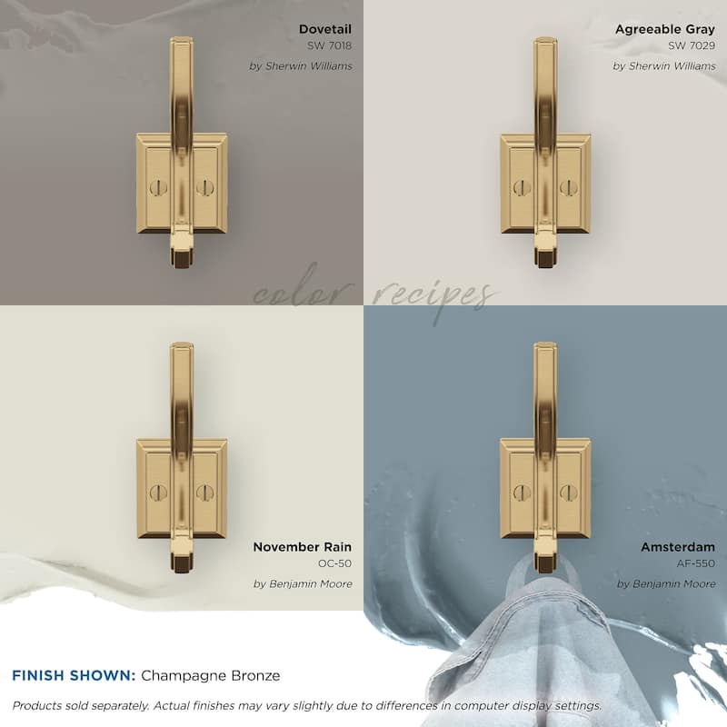 Amerock Aliso Double Prong Decorative Wall Hook