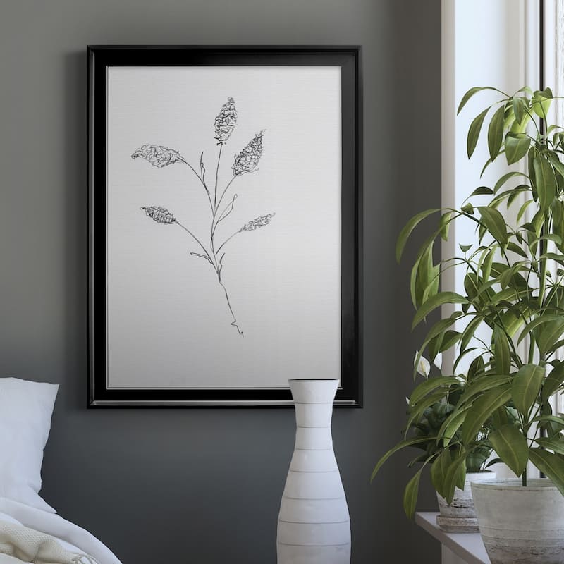 FLORAL SKETCH II Premium Framed Canvas - Ready to Hang