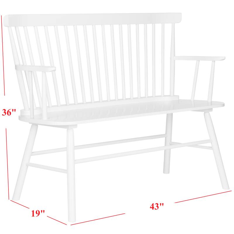 SAFAVIEH Gracija Spindleback Settee - 48" x 22.4" x 36" - 48"W x 22"D x 36"H