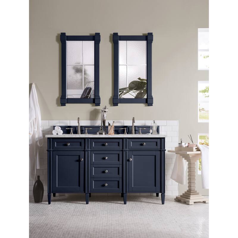 James Martin Vanities Brittany 60" Double Vanity, Victory Blue