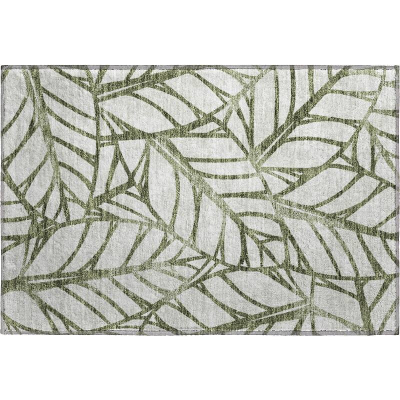 Premium Washable Super Soft Modern Palm Mayfield Rug