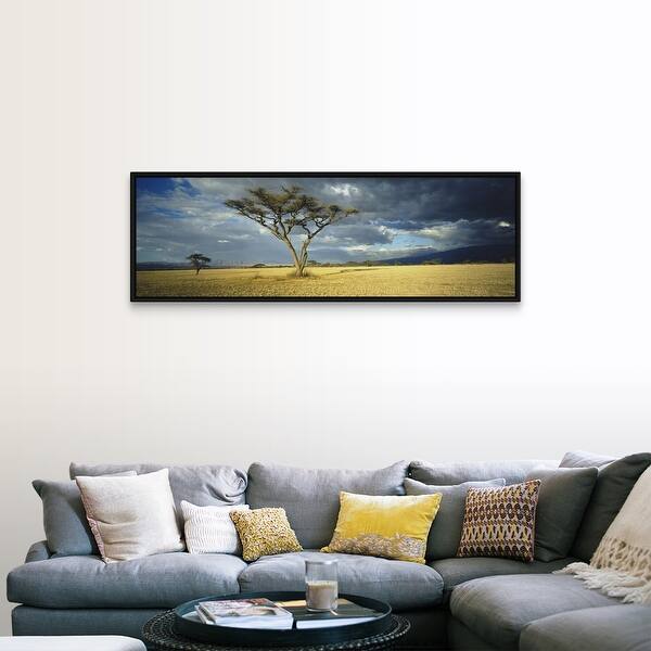 Shop Storm Clouds Over A Landscape Tanzania Black Float Frame