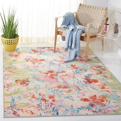 SAFAVIEH Paint Brush Machine Washable Slip Resistant Artura Rug