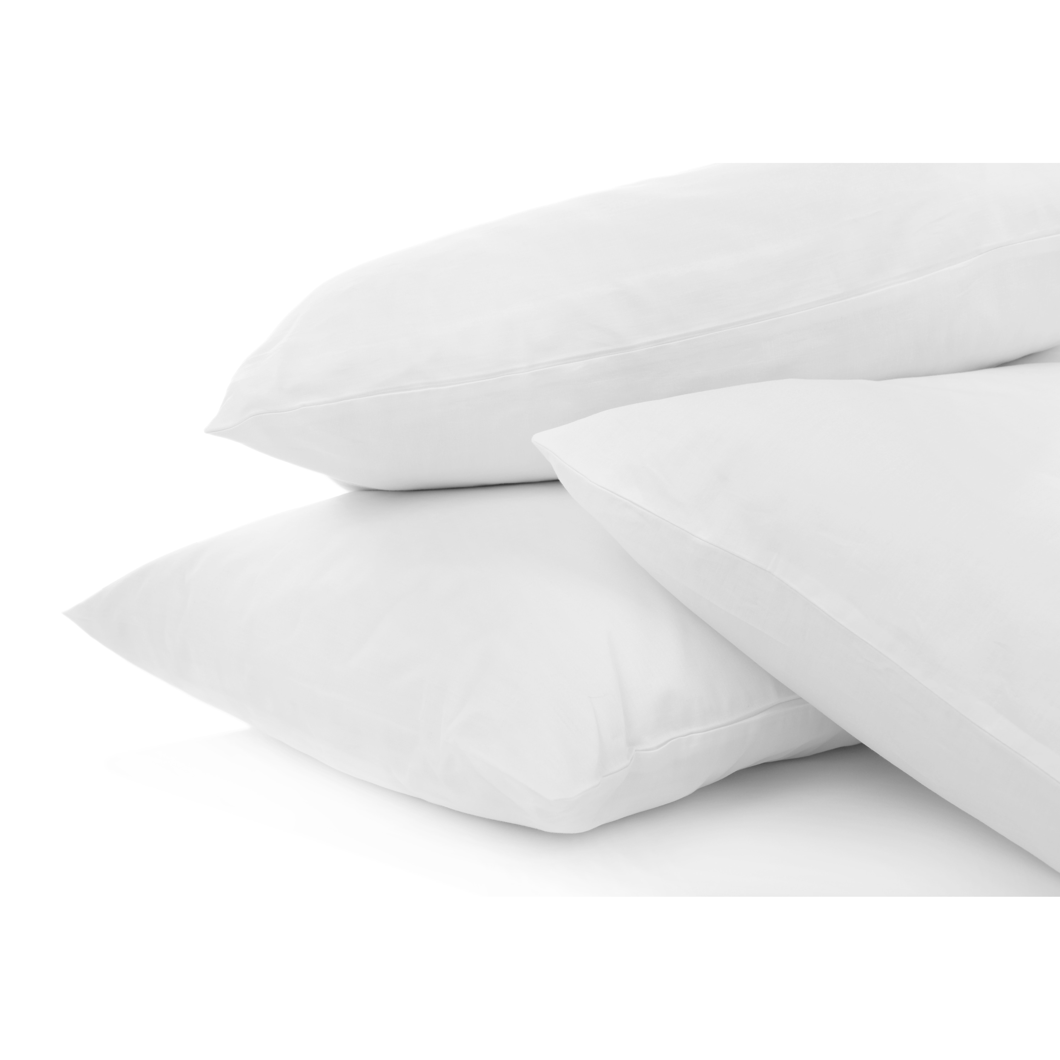 A1hc Pillow Insert Sterilized Extra Hypoallergenic Poly Fill with 200 TC Cotton Shell, Set of 2, Size: 22 x 22, White