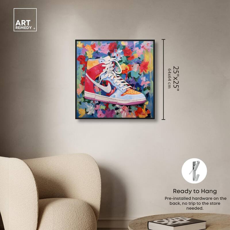 Whimsical Sneaker Canvas by Art Remedy