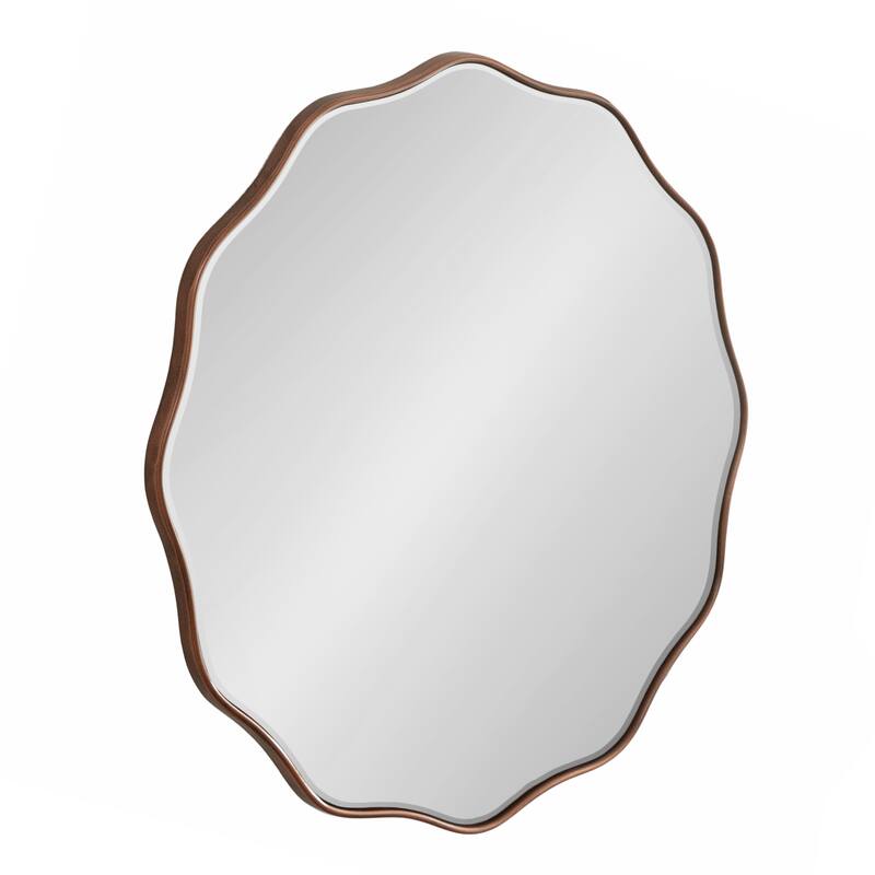 Kate and Laurel Viona Round Scalloped Mirror