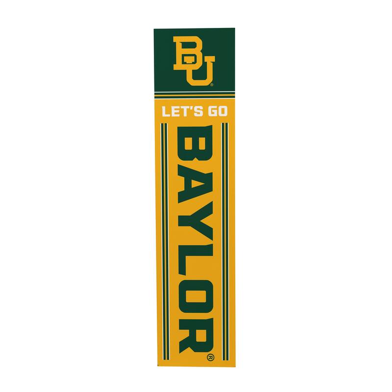 47" Double Sided Seasonal Porch Leaner, Baylor University - 47" x 11.25"